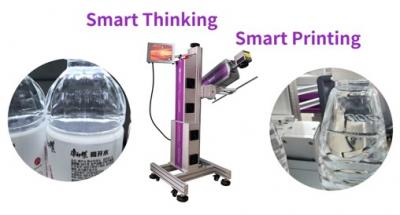 Nước giải khát Chai nước khoáng Máy khắc laser Ngày sản xuất dẫn đầu ngành công nghiệp đánh dấu